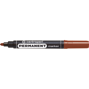 Marker permanentny Centropen okrągły 2.5mm, Brązowy